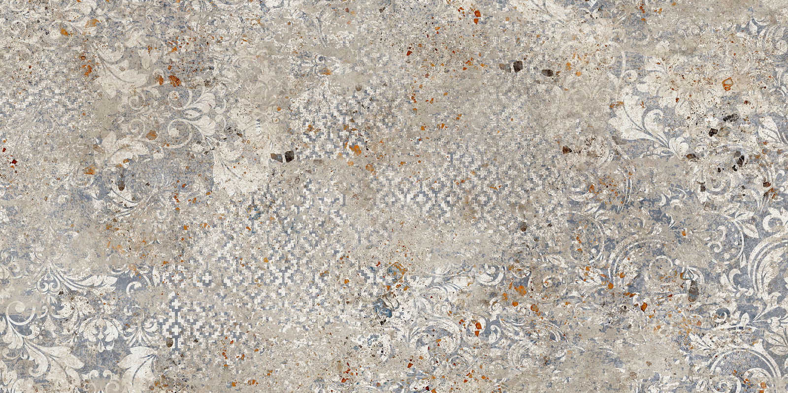 Keraminės sienų plytelės KENT GREY CARPET, matinės, rekt., 30 x 60  cm