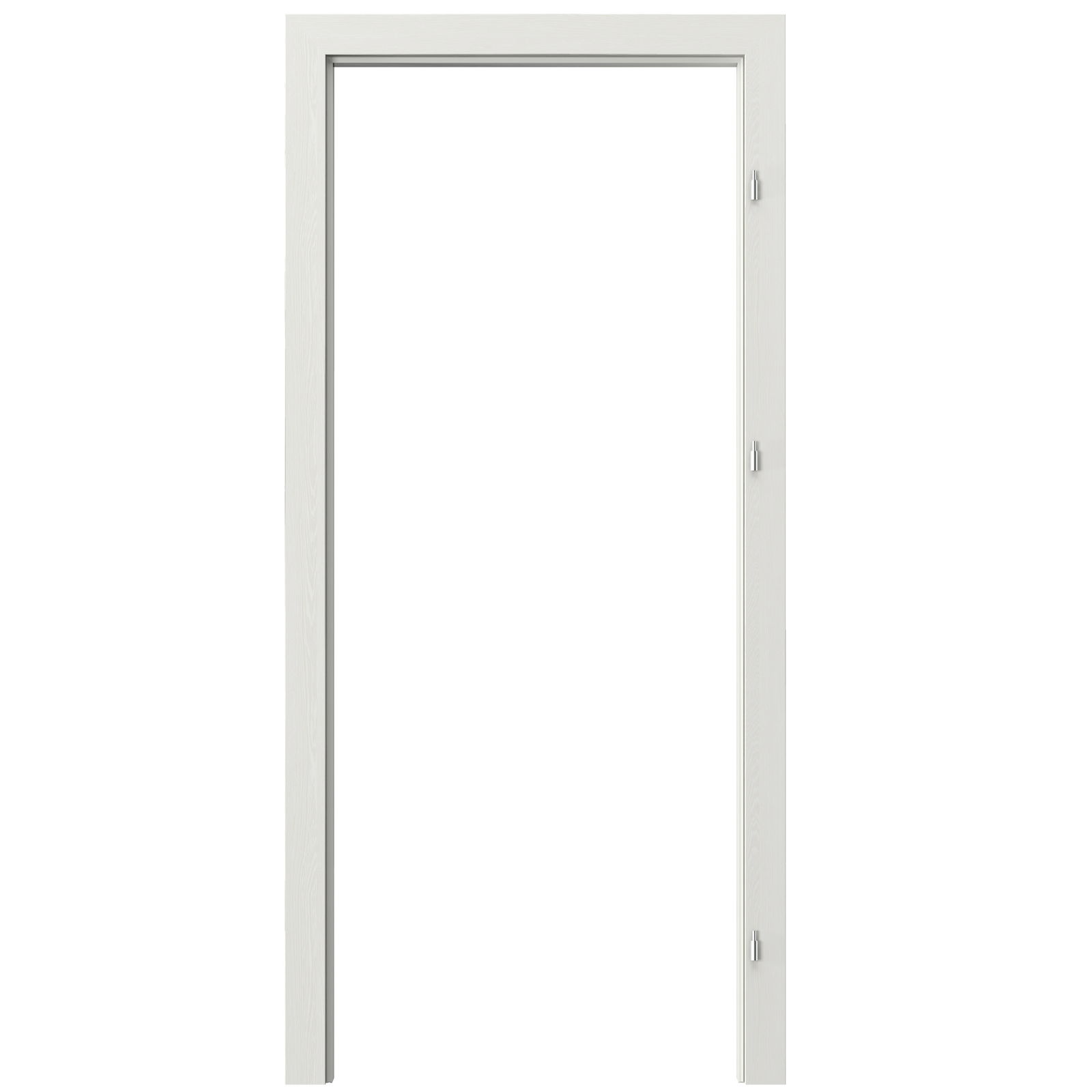 Reguliuojama durų stakta PORTA SYSTEM, baltos sp., 746 x 2038 x 105 - 125 mm, dešinė