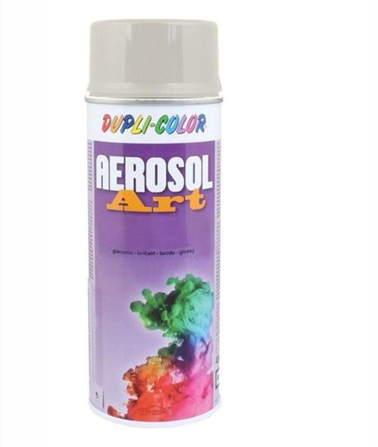 Purškiami akriliniai dažai DUPLI COLOR RAL9010, baltos sp., 400 ml