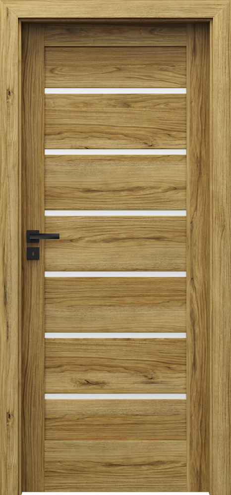 Vidaus durų varčia Verte Home, Katanijos ąžuolo sp., mat., 844 x 2030 x 40 mm, kairė