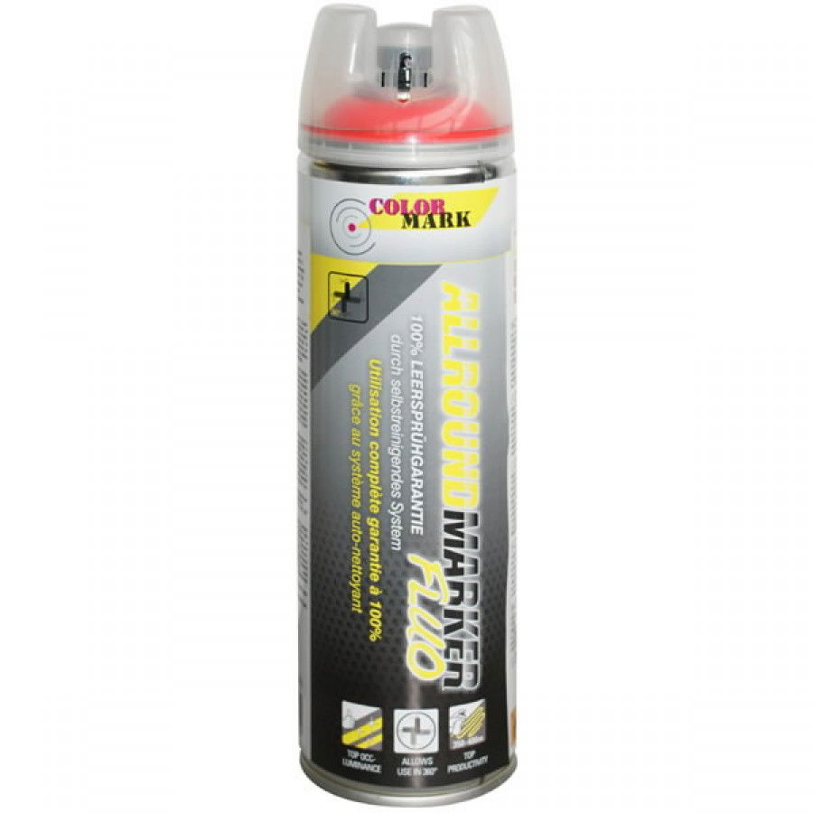 Purškiami markiravimo fluorescenciniai dažai COLORMARK, florencinės raud. sp., 500 ml