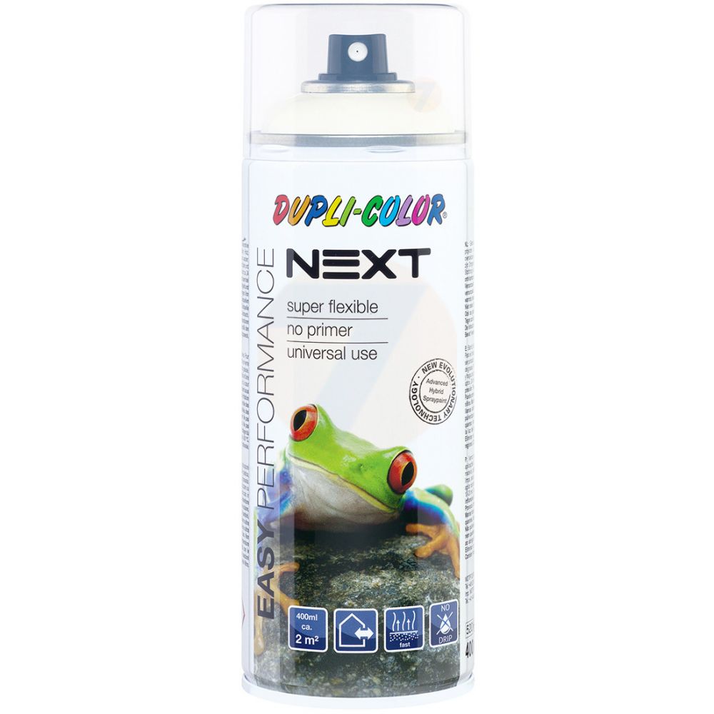 Purškiami dažai DUPLI COLOR NEXT RAL9010, baltos sp., 400 ml