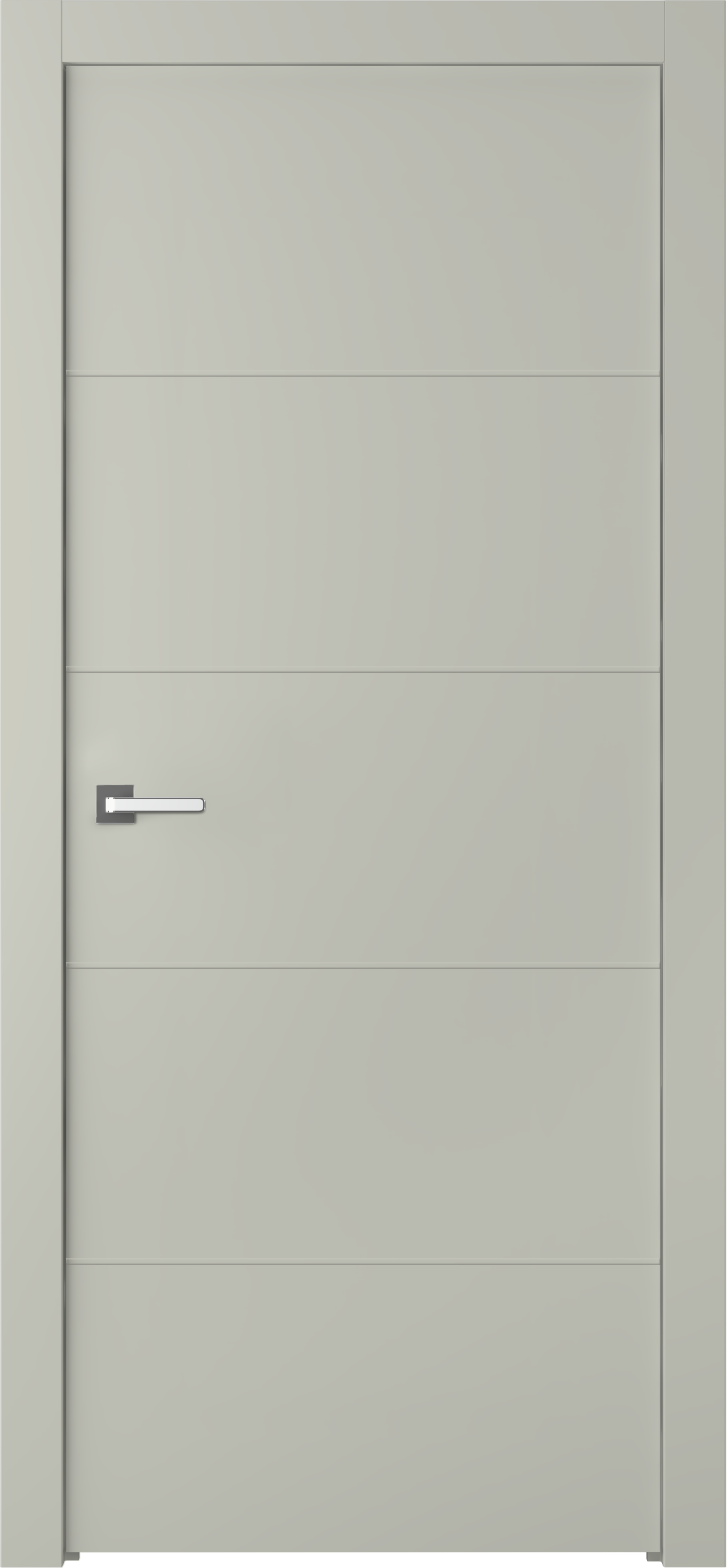 Durų varčia ARVIKA šviesiai pilkos spalvos, dažyta faneruotė, 700 x 2000 mm, universali
