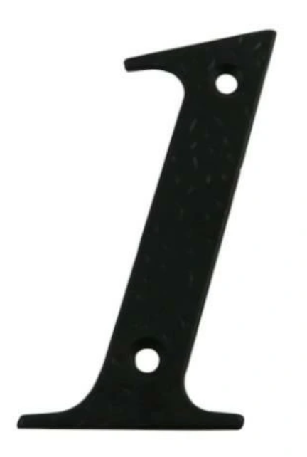 Namo numeris 1, 100 mm., juodos sp.