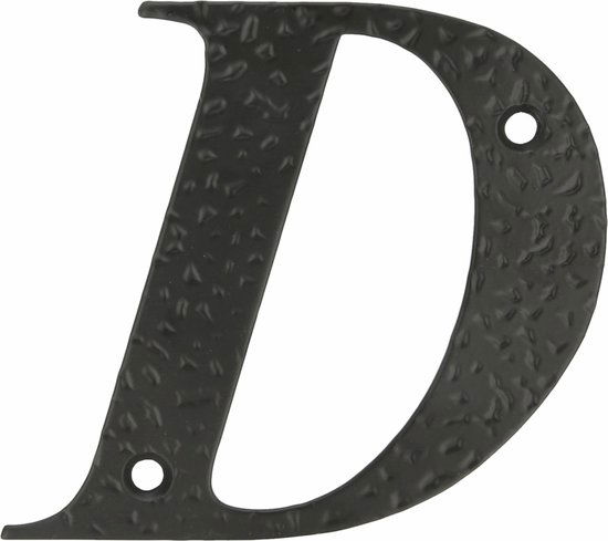 Namo raidė D, 100 mm., juodos sp.