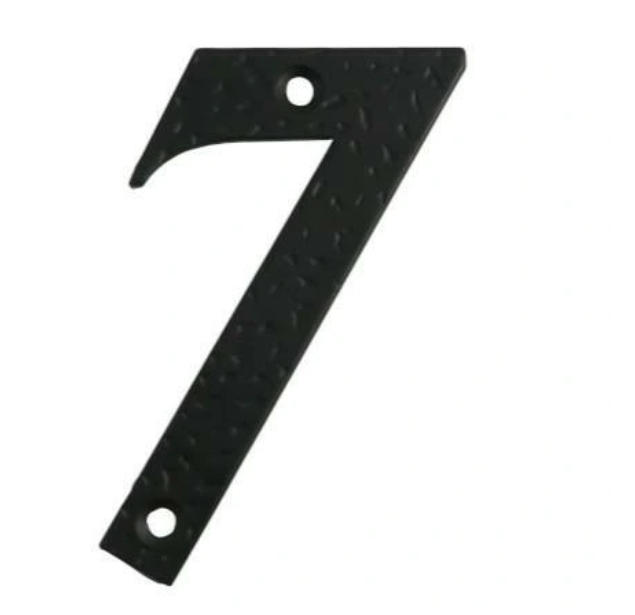 Namo numeris 7, 100 mm., juodos sp.