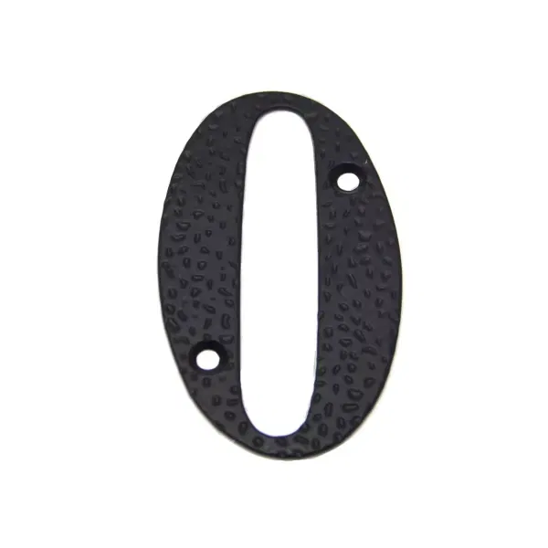 Namo numeris 0, 100 mm., juodos sp.