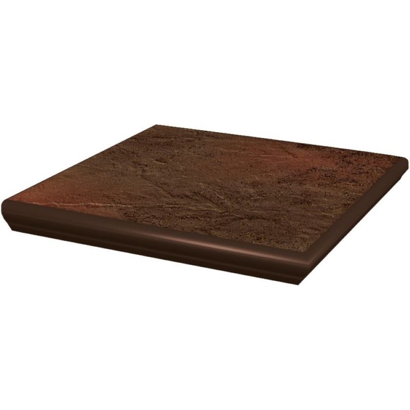 Klinkerio plytelės kampinė pakopa SEMIR BROWN STOP NAR KAP, 33 x 33 cm