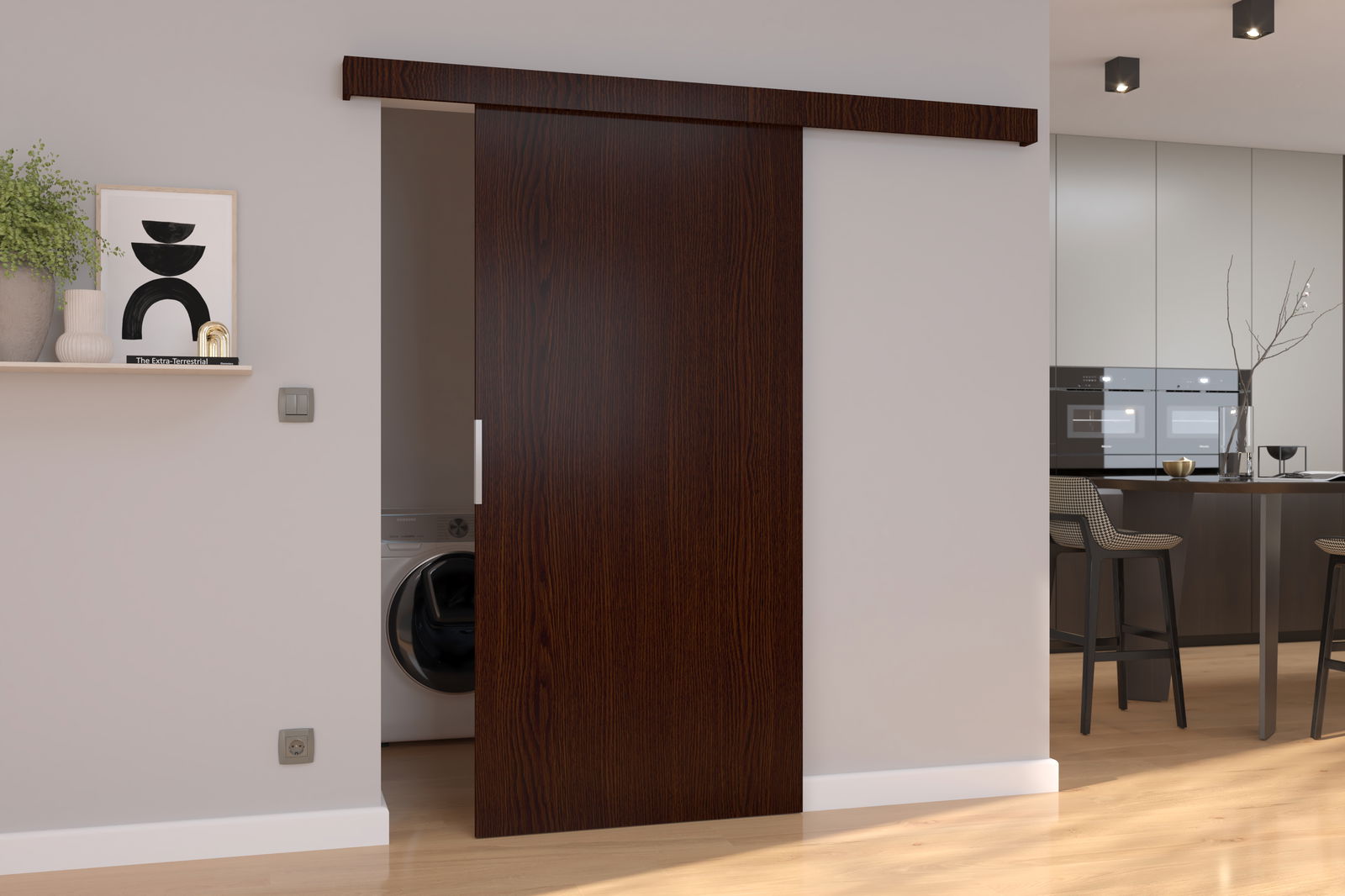 Stumdomos durys PIXI 96, 96 x 205 cm, ruda