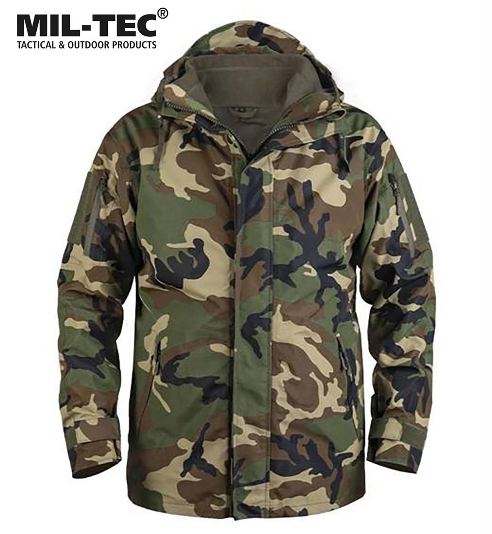 Neperšlampama striukė Mil-tec Wet Weather Gen.II Woodland S