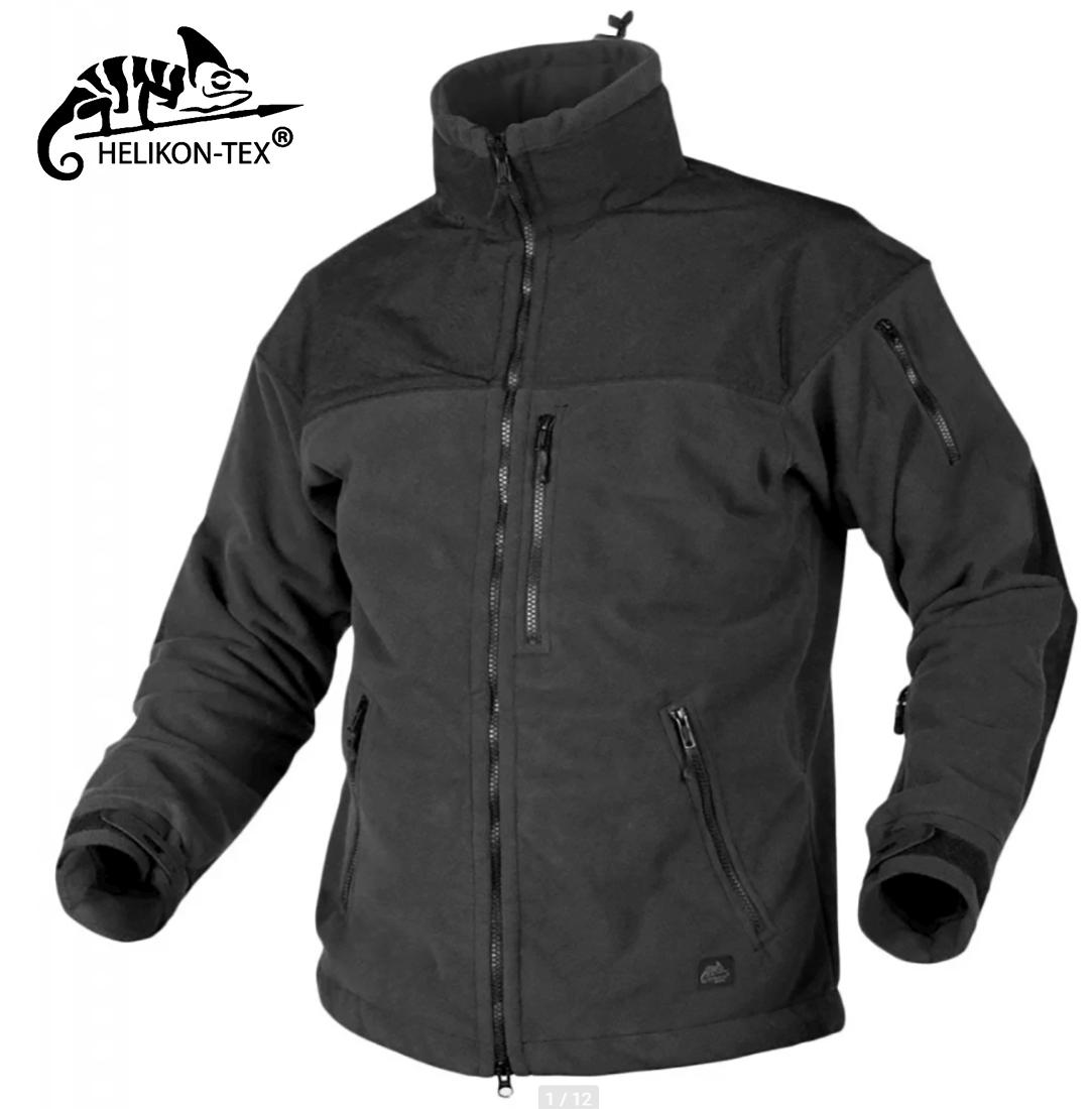 Džemperis Helikon Classic Army Fleece Windblocker Juodas XS