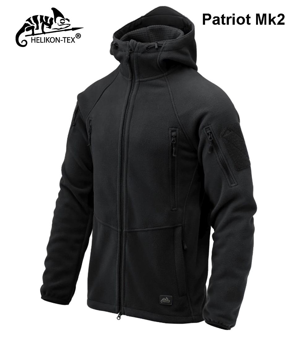Džemperis Helikon Patriot Mk2 Hybrid Fleece Juodas XS
