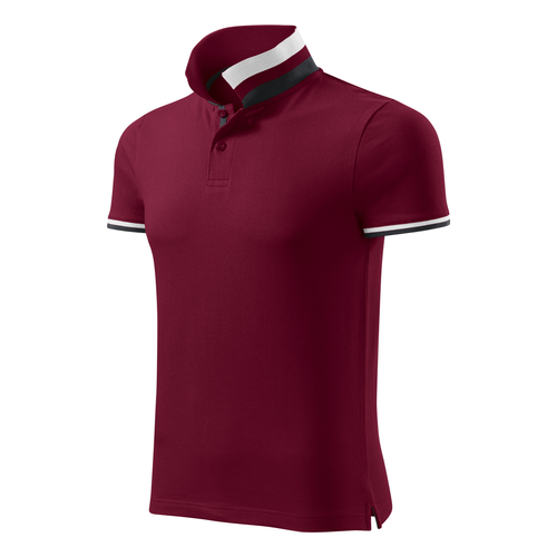 Vyriški Polo Marškinėliai MALFINI Collar Up, Bordo