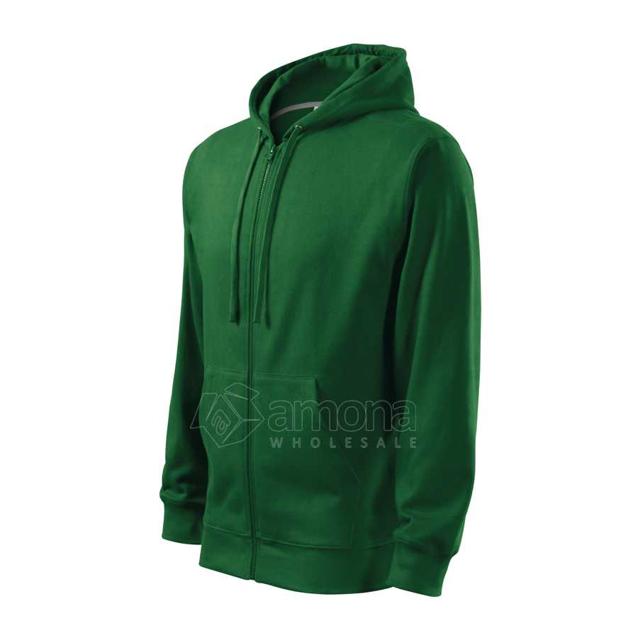 Džemperis vyriškas Malfini Trendy Zipper Bottle Green