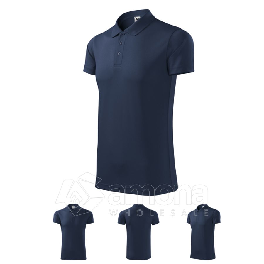 Polo marškinėliai MALFINI Victory Navy Blue, unisex