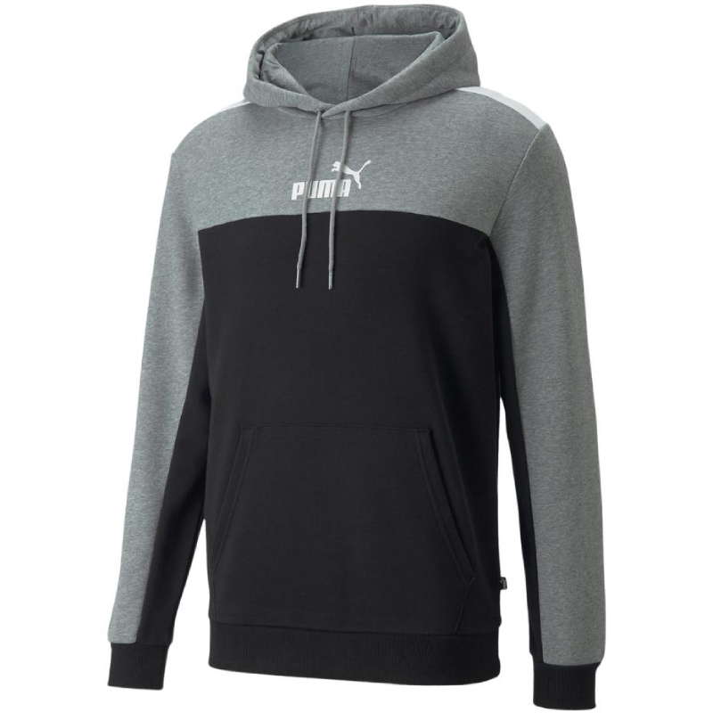 Vyriškas Džemperis Puma ESS+ Block Hoodie TR Pilkai Juodas 847428 01