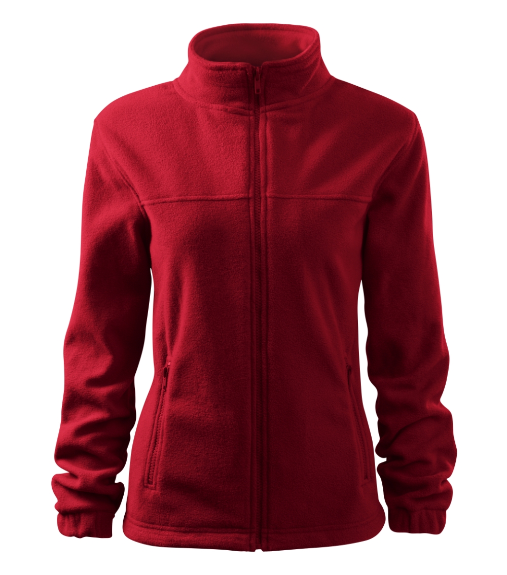 Moteriškas Flisinis Džemperis RIMECK Jacket 504, Marlboro red 280 g/m²