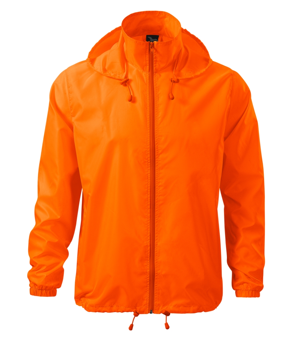 Striukė nuo vėjo ir lietaus Malfini Windy 524 neon orange, unisex