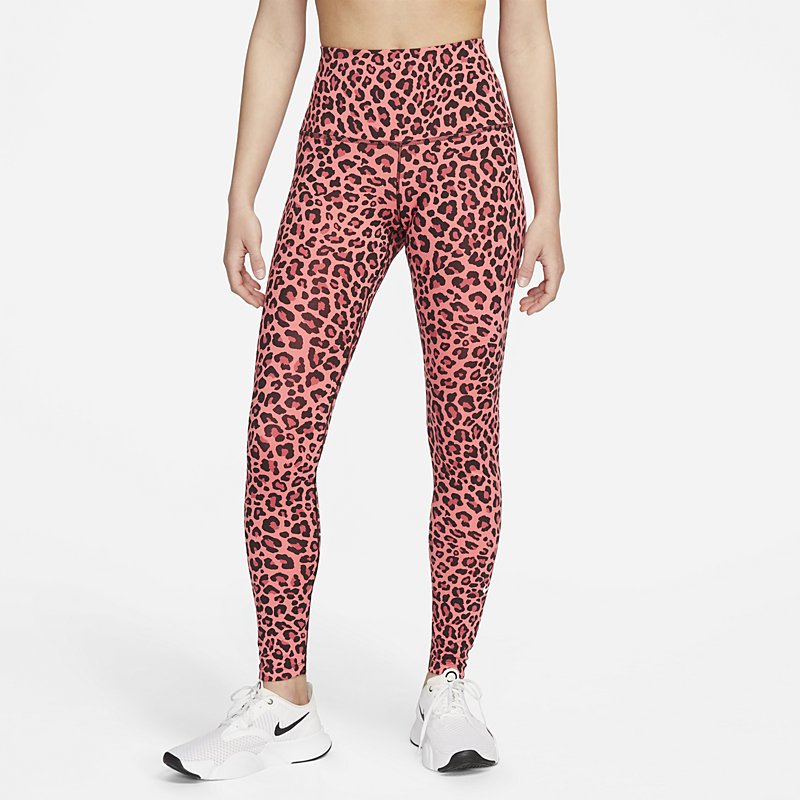 Nike Dri-Fit Leopard Leggings - Dydis L (DM7274-611 Timpos)