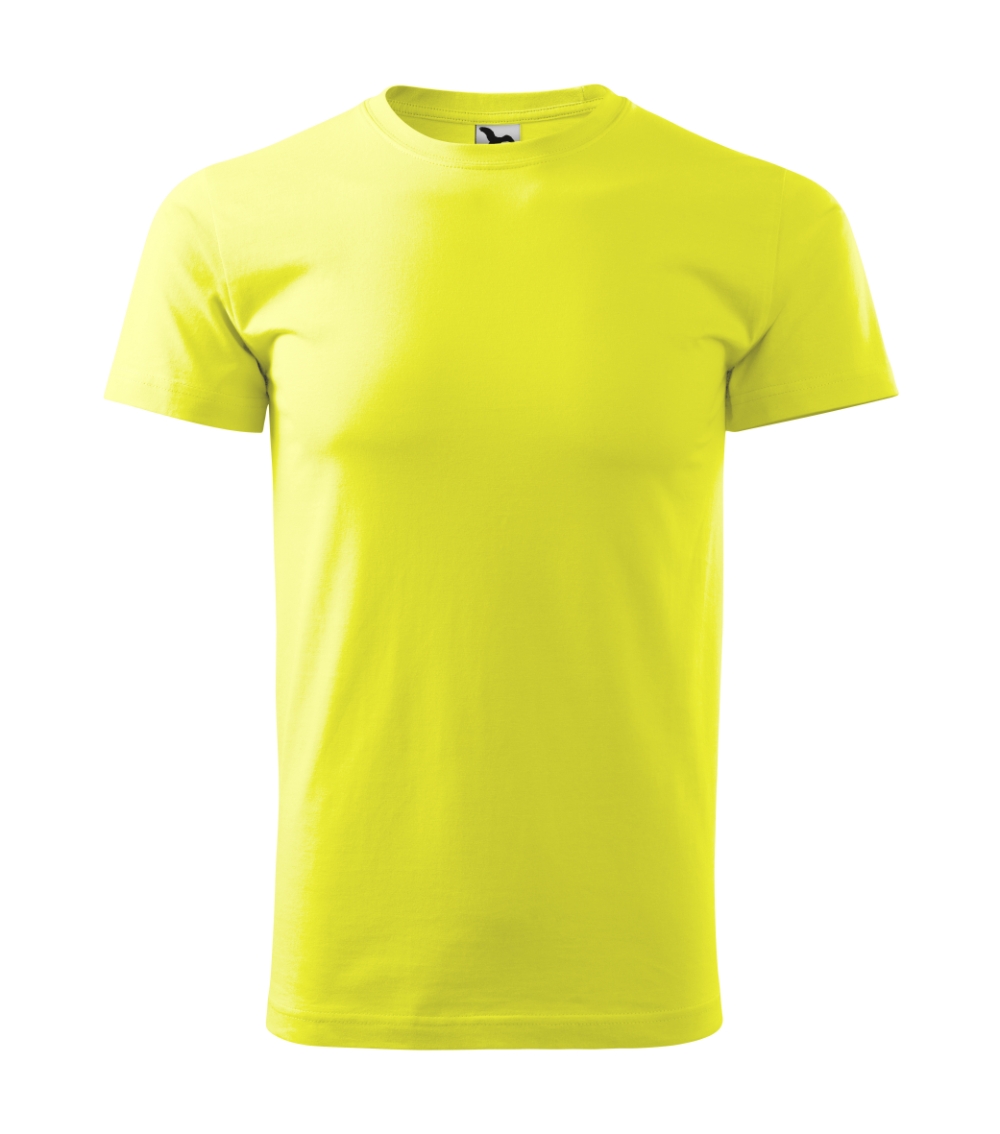 Marškinėliai unisex Heavy New 137 ryškiai geltoni