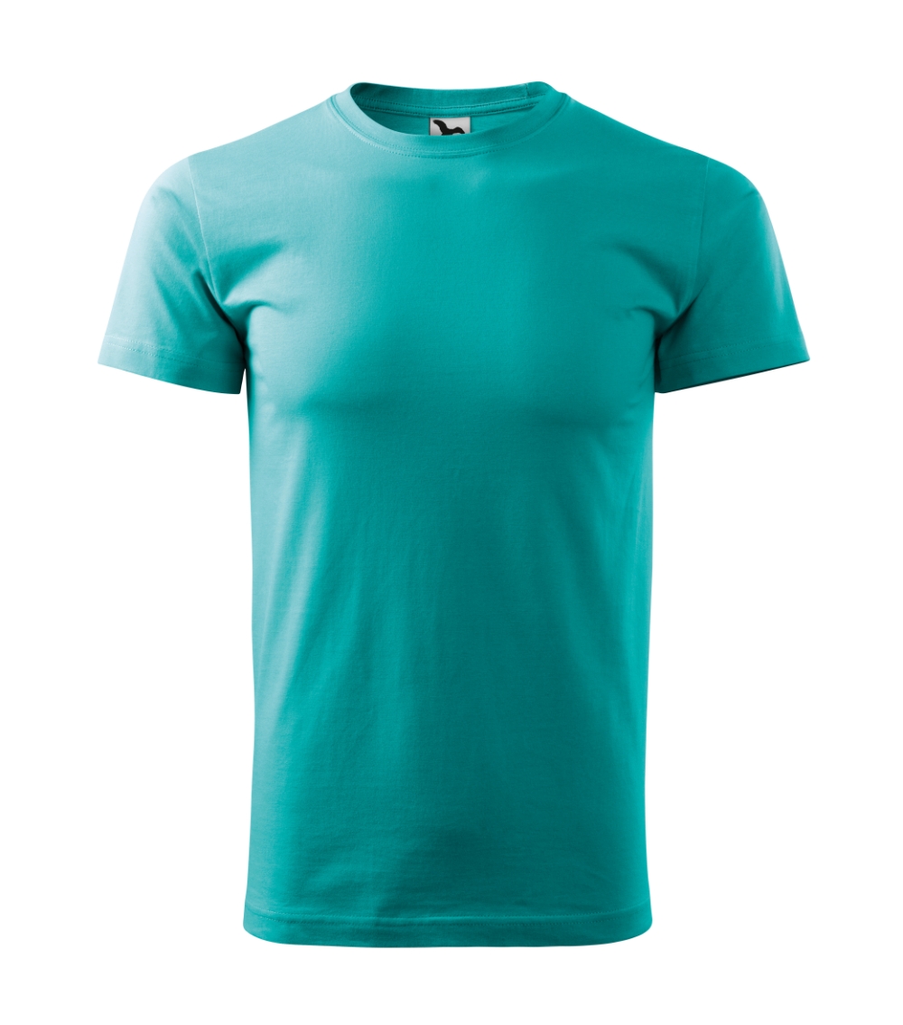 Vyriški Marškinėliai MALFINI Basic 129 Emerald, 160g/m2