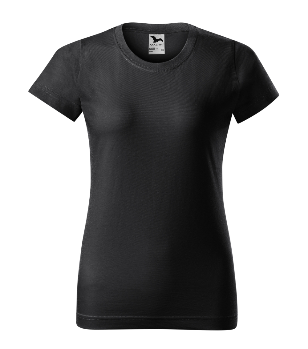 Moteriški Marškinėliai MALFINI Basic 134 Ebony gray, 160g/m2