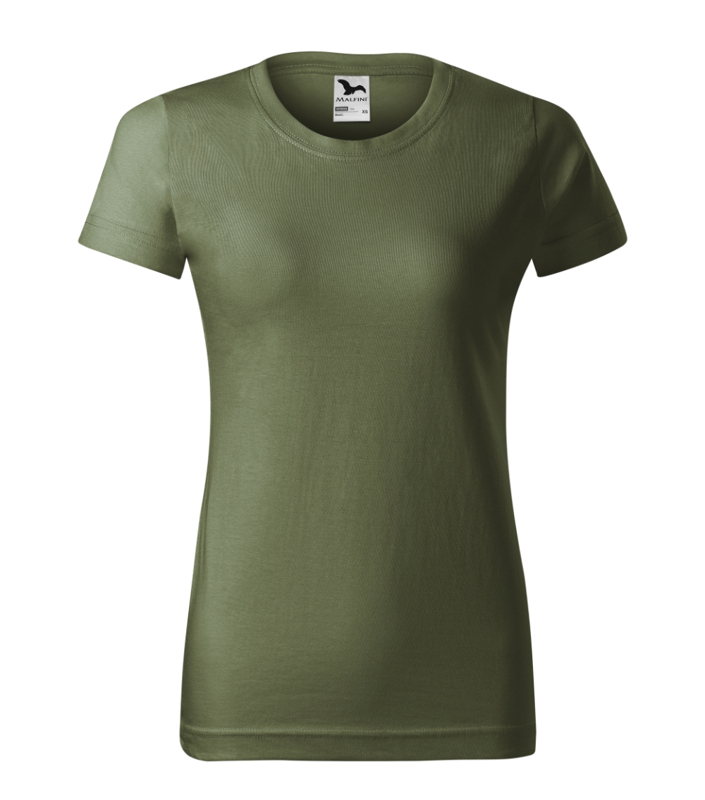 Moteriški Marškinėliai MALFINI Basic 134 Khaki, 160g/m2