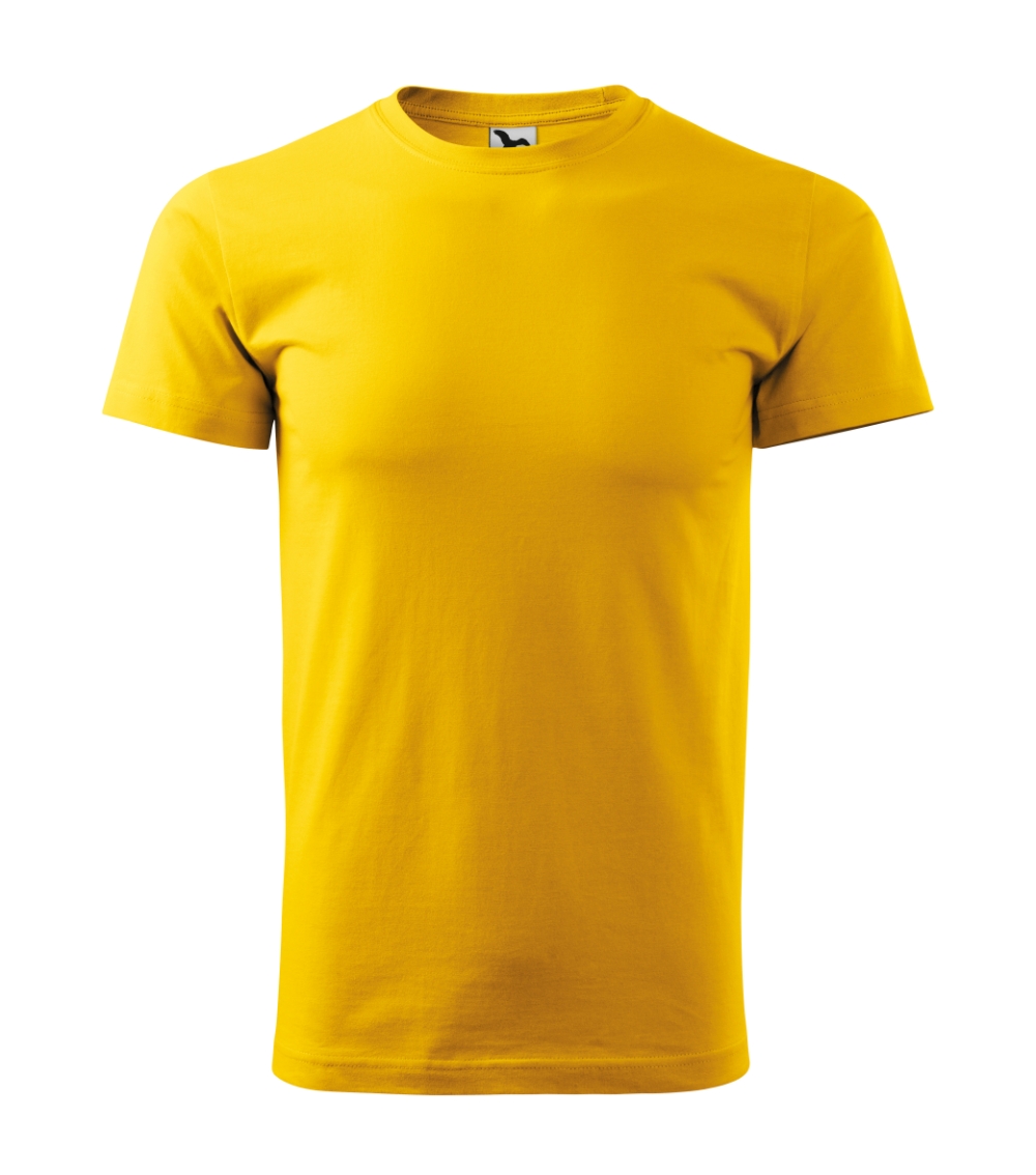 Vyriški Marškinėliai MALFINI Basic 129 Yellow, 160g/m2