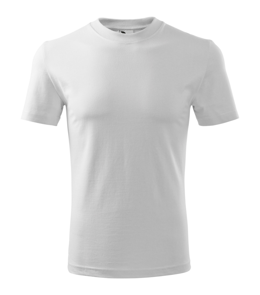 Marškinėliai unisex MALFINI Classic 101 White, 160g/m2