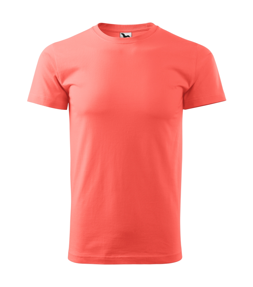 Vyriški Marškinėliai MALFINI Basic 129 Coral, 160g/m2