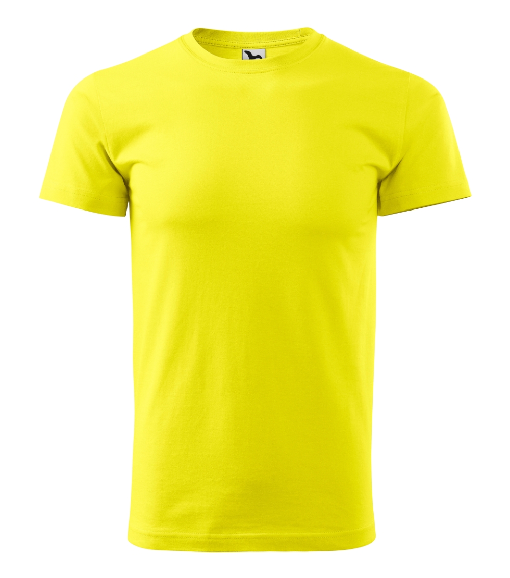 Vyriški Marškinėliai MALFINI Basic 129 Lemon, 160g/m2