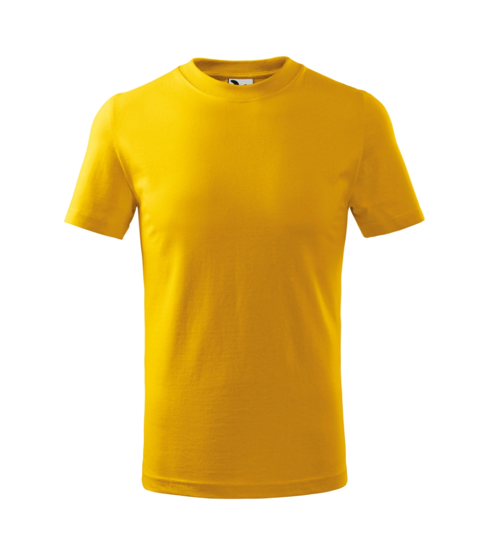 Vaikiški Marškinėliai MALFINI Basic 138 Yellow 160g/m2