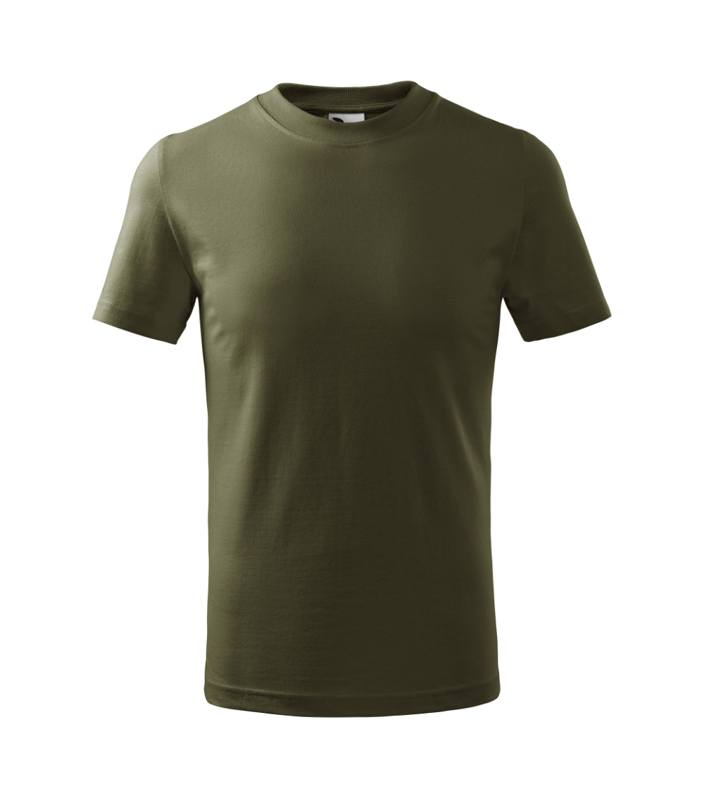 Vaikiški Marškinėliai MALFINI Basic 138 Military 160g/m2