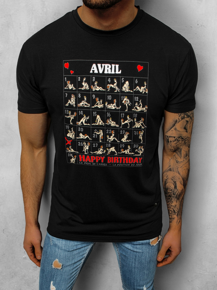 Juodi vyriški marškinėliai Arvil