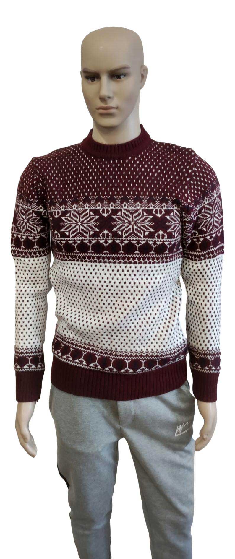 Vyriškas bordo megztinis Elf