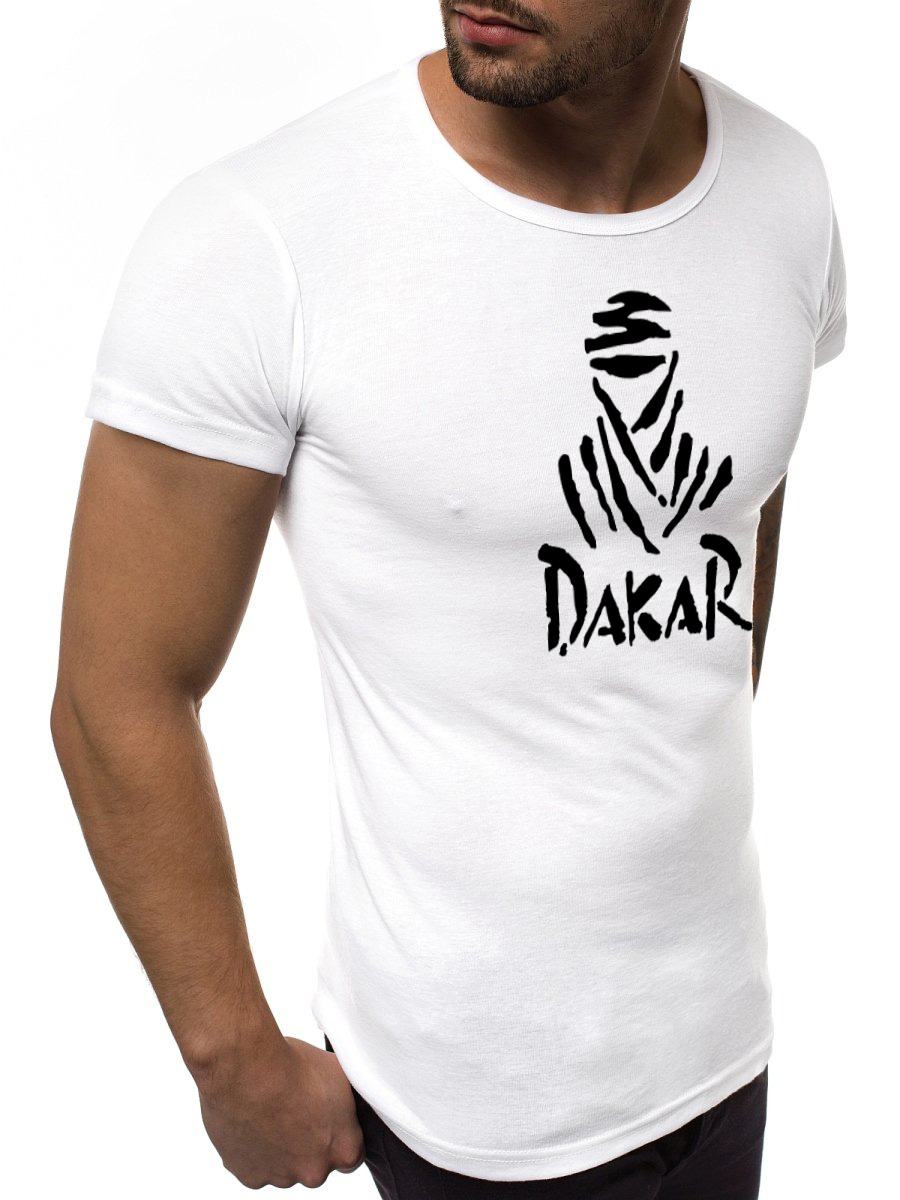 Balti vyriški marškinėliai Dakar