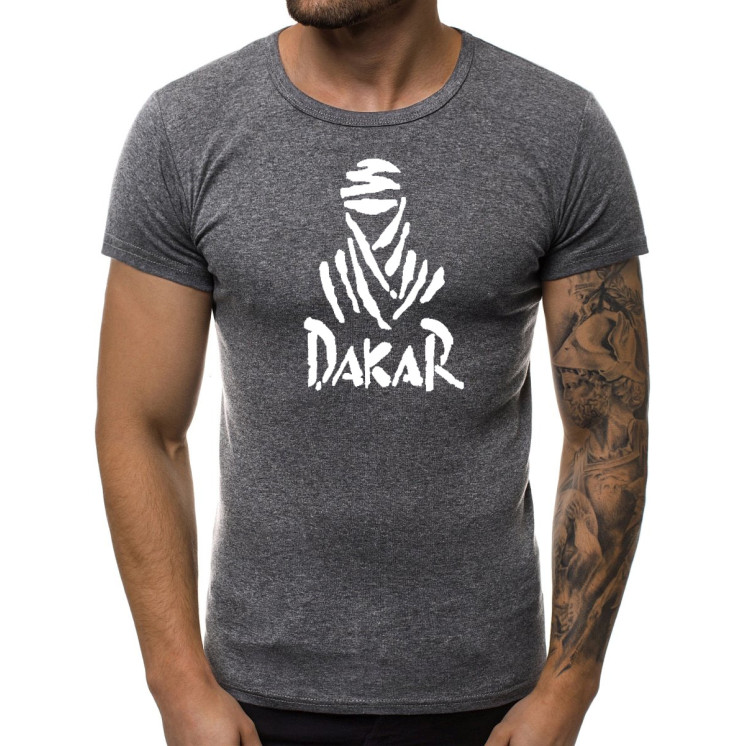 Tamsiai pilki vyriški marškinėliai Dakar
