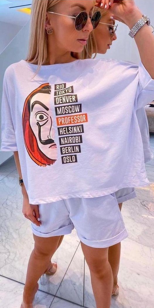 Baltas moteriškas komplektas Vendetta