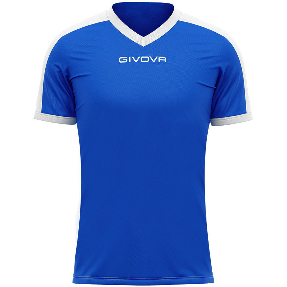 Marškinėliai Givova Revolution Interlock Mėlynai Baltas MAC04 0203