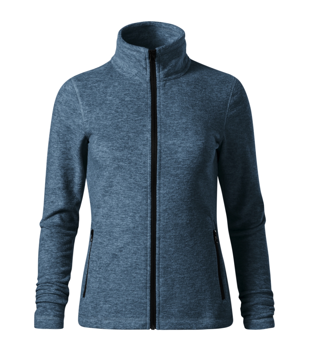 Moteriškas Micro Fliso Džemperis MALFINI Factor Dark denim melange 300 g/m²