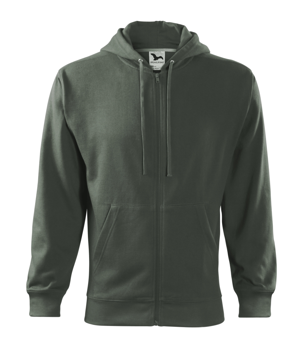 Vyriškas džemperis MALFINI Trendy Zipper 410 Castor gray, 300 g/m²