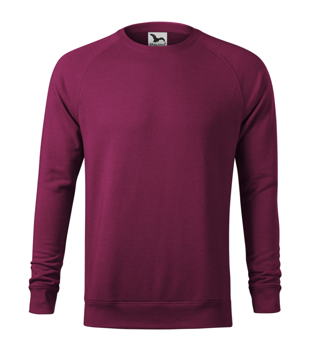Vyriškas megztinis MALFINI Merger 415 Red plum melange, 280 g/m²