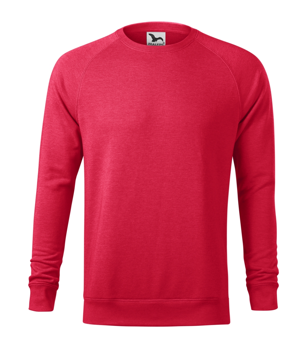 Vyriškas megztinis MALFINI Merger 415 Red melange, 280 g/m²