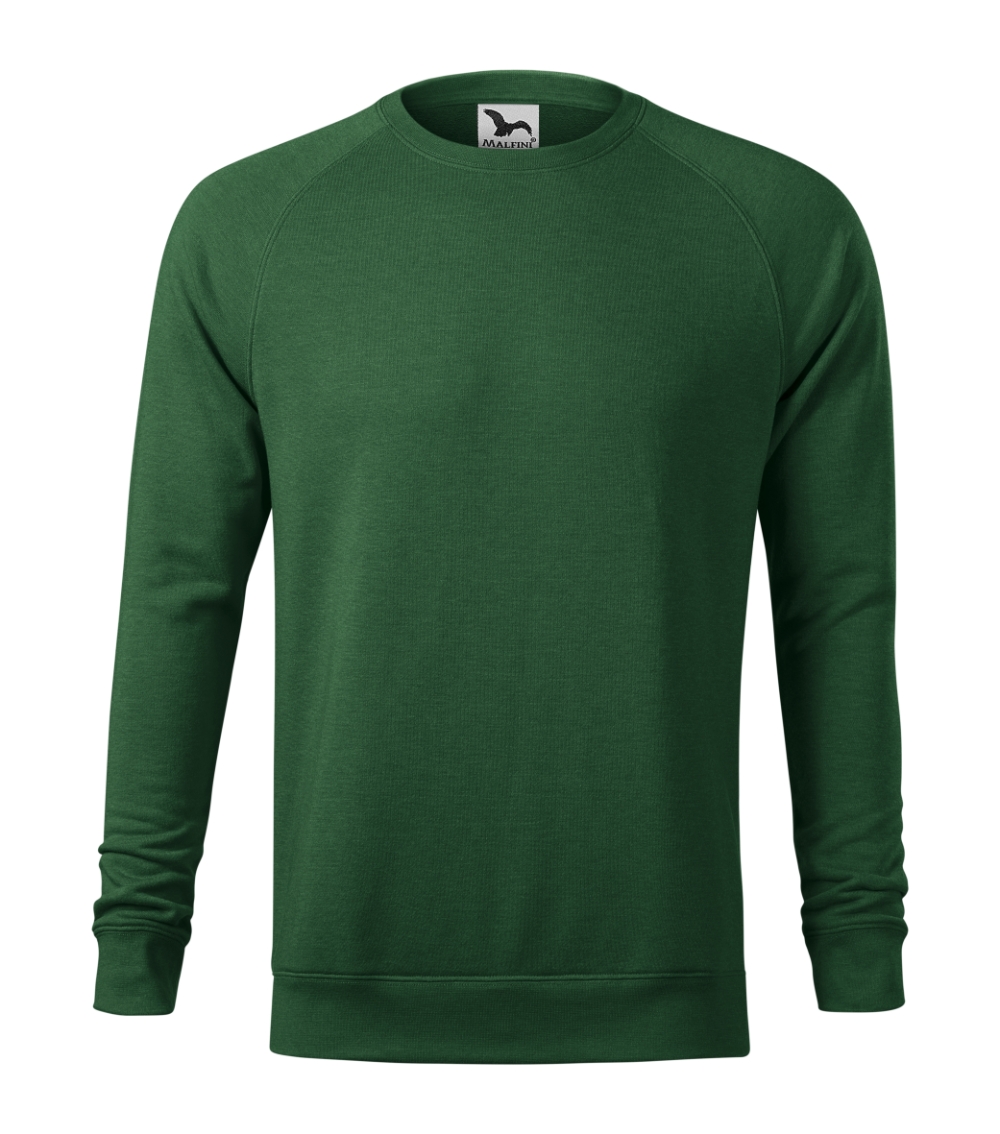 Vyriškas megztinis MALFINI Merger 415 Bottle green melange, 280 g/m²