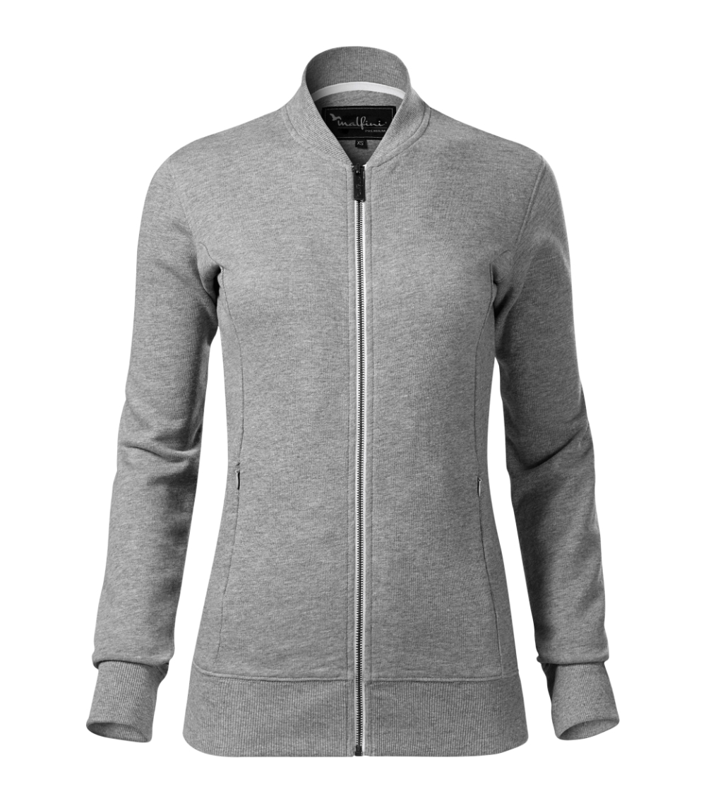 Moteriškas megztinis MALFINI Bomber 454 Dark gray melange 320 g/m²