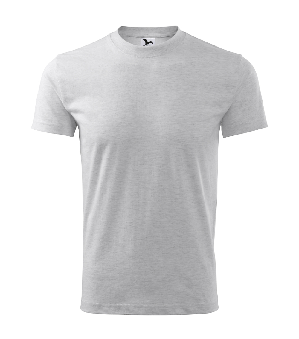Marškinėliai unisex MALFINI Classic 101 Ash melange, 160g/m2
