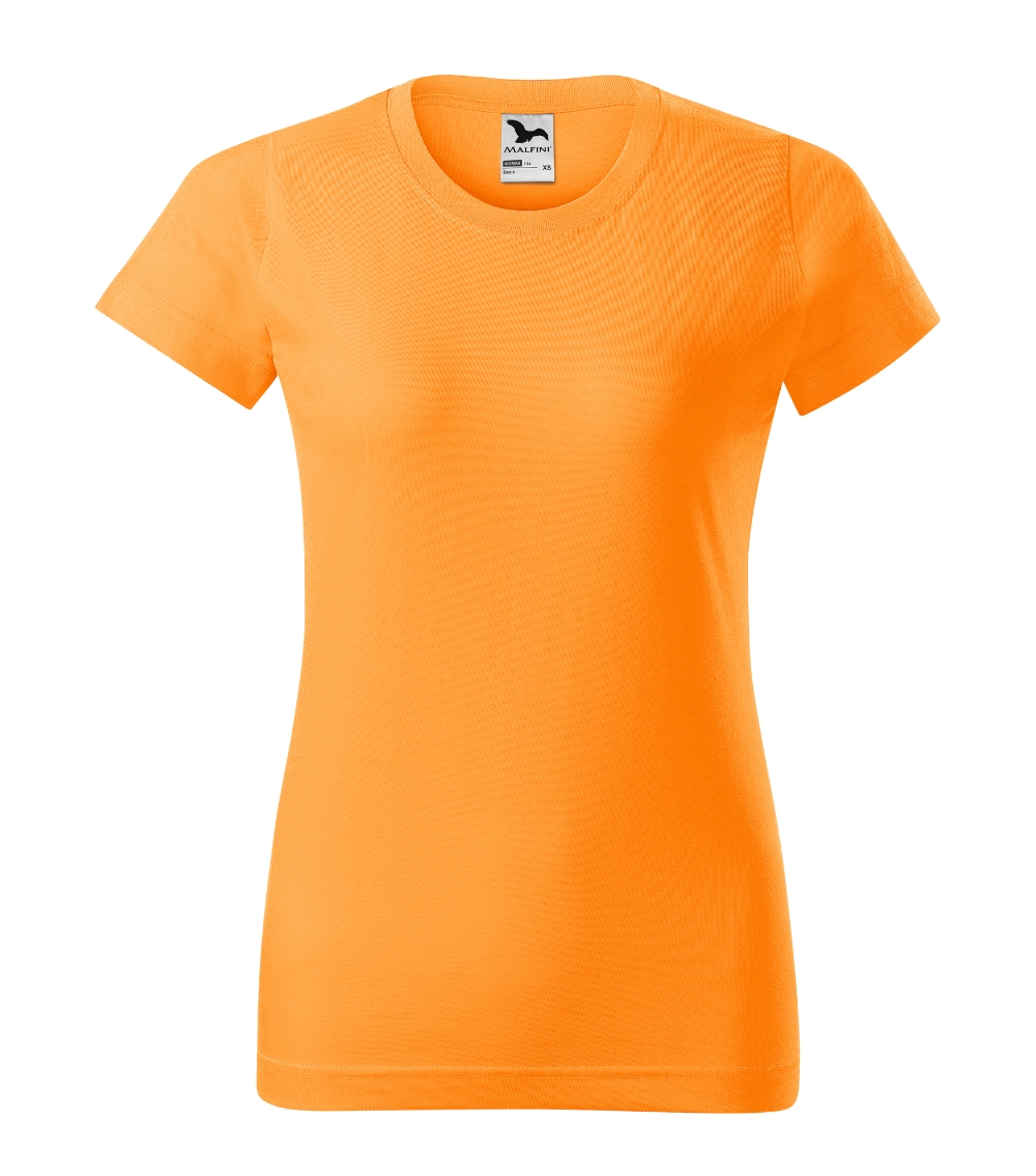 Moteriški Marškinėliai MALFINI Basic 134 Tangerine orange, 160g/m2