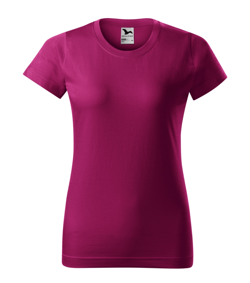 Moteriški Marškinėliai MALFINI Basic 134 Fuchsia red, 160g/m2