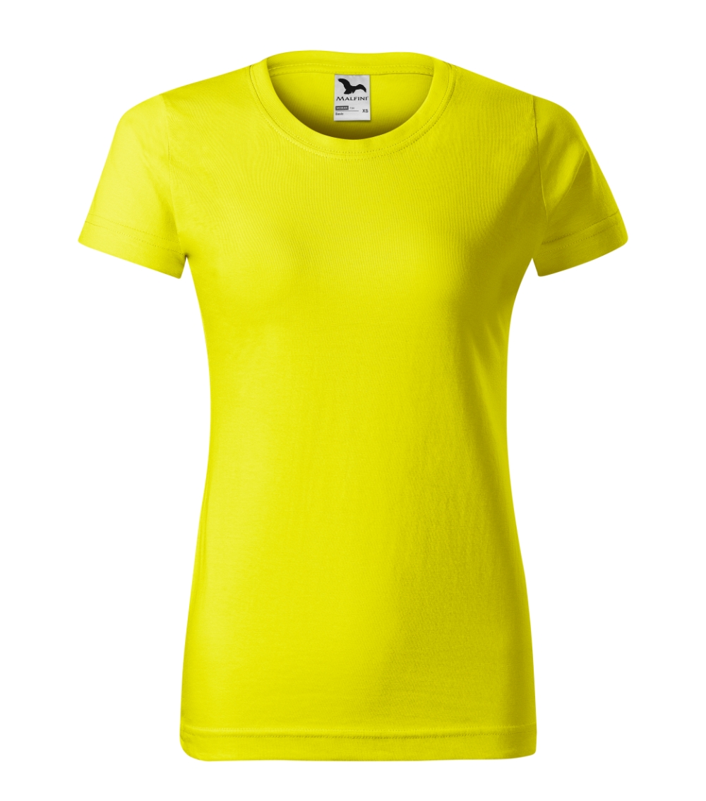 Moteriški Marškinėliai MALFINI Basic 134 Lemon, 160g/m2