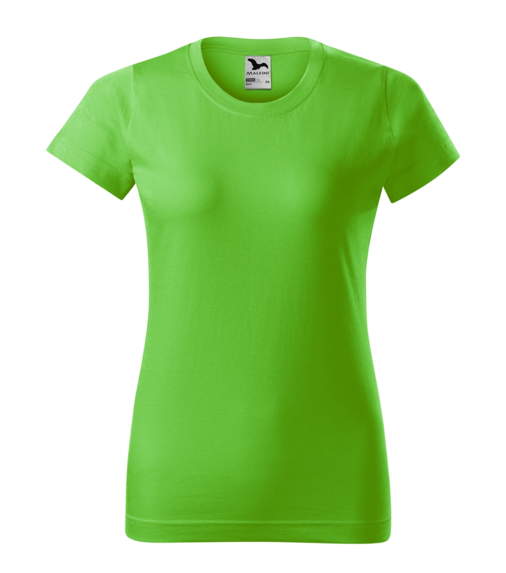 Moteriški Marškinėliai MALFINI Basic 134 Apple green, 160g/m2